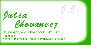 julia chovanecz business card